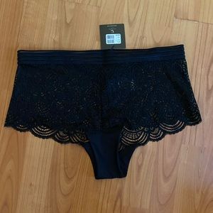 Ashley Graham Black Lace Panties Size 1X New with Tags